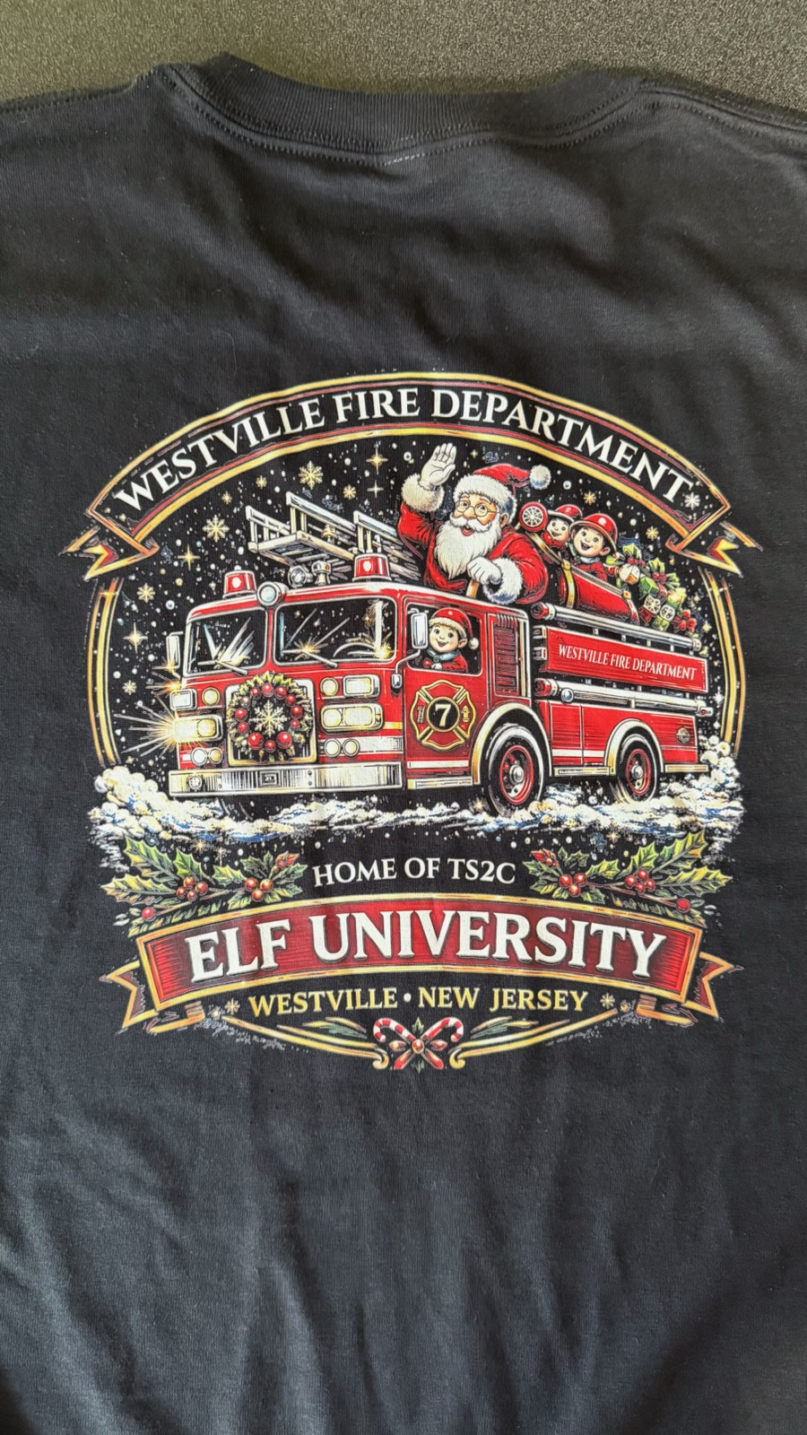 Westville Fire Department Black Shirt - Image 2